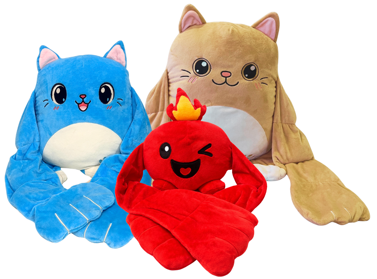 1 Huggypal Combo (1 Peeko, 1 Meego and 1 Sambalina) 